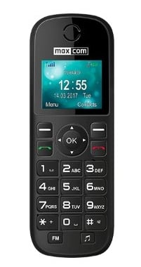 Telefone MaxCom s/Fios MM35D Preto