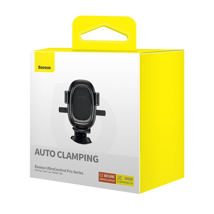 Baseus Suporte Telemóvel Carro Ultracontrol Pro Clamp-Type Set Cluster Preto