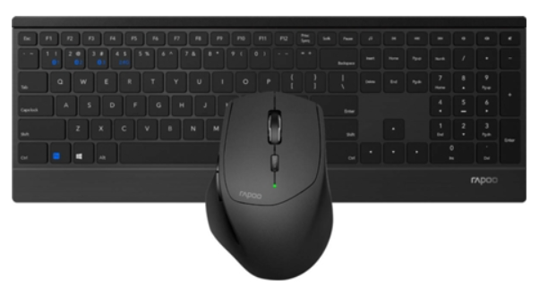 Rapoo Teclado + Rato 9500m Bluetooth 1600 dpi Ótico Layout Português