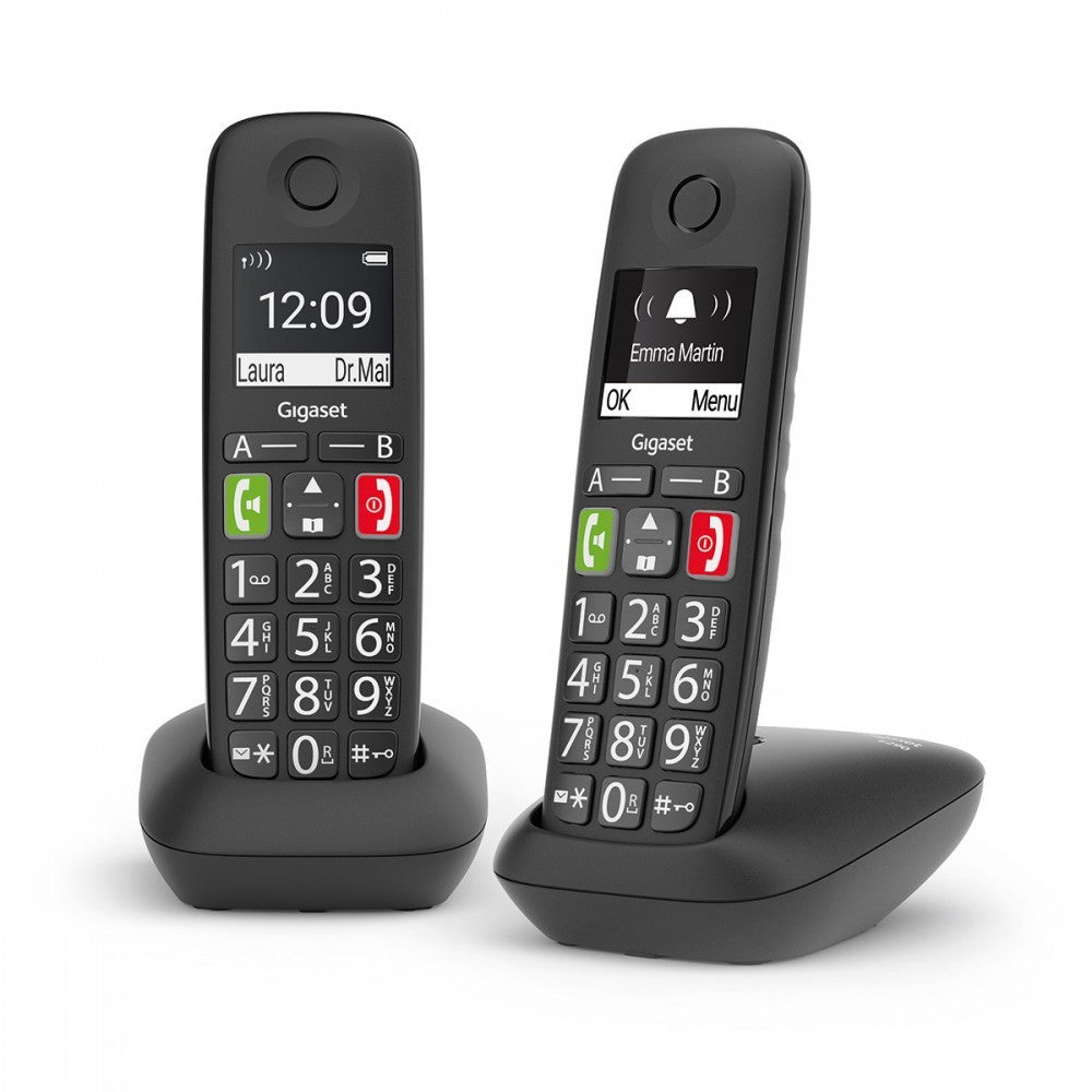 Telefone Sem Fio GIGASET E290 Duo Preto