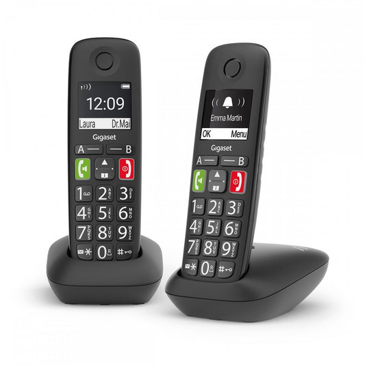 Telefone Sem Fio GIGASET E290 Duo Preto