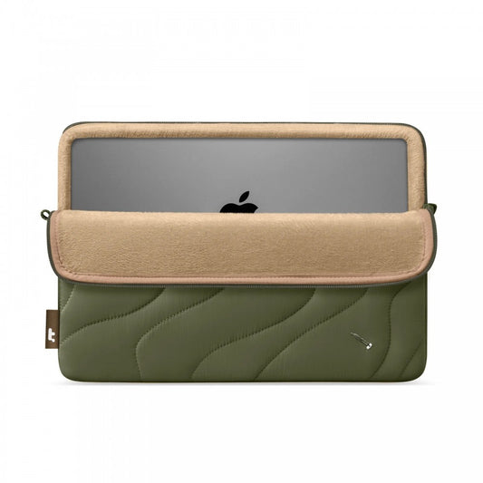 Tomtoc Mala 16 Inch Macbook Terra-A27 Puffy Laptop Sleeve Greenlands