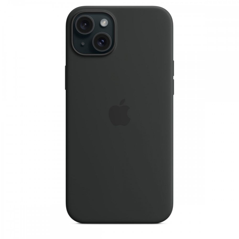 Apple Capa MagSafe iPhone 15 Plus Silicone Preto
