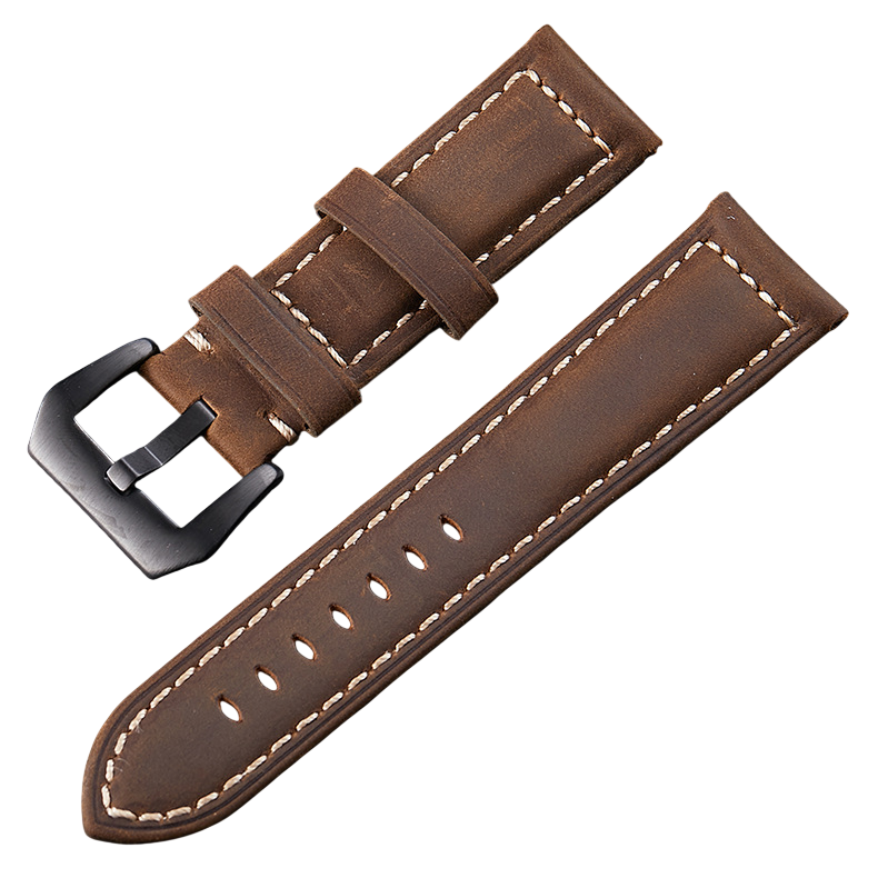 Bracelete Relogio Inmove Vintage Leather Smartwatch 22mm Brown