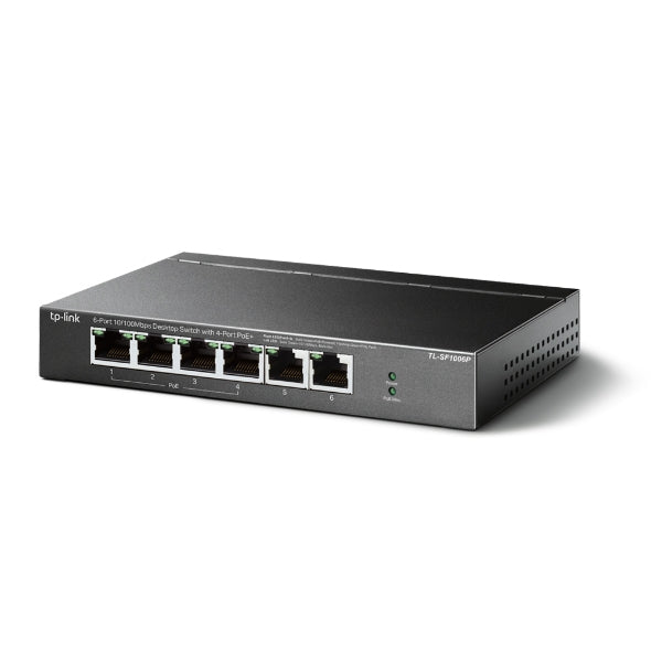 Tp-Link Switch de mesa 6 Portas 10/100 PoE+ - TL-SF1006P