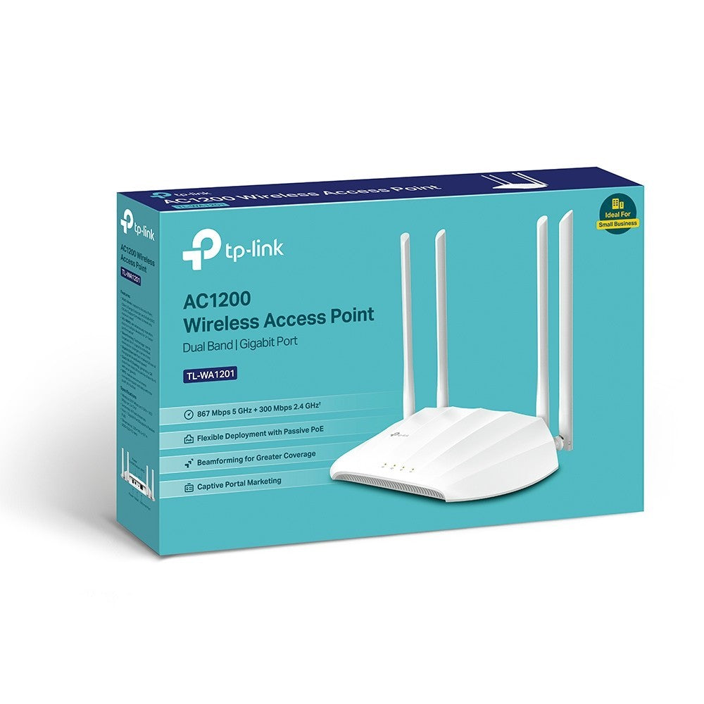 Tp-Link Acess Point AC1200 Dual-Band Wi-Fi 867Mbps+300Mbps TL-WA1201