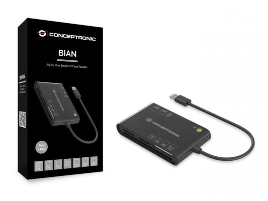 Leitor de Cartões Conceptronic 7-em-1 USB2.0 + Cartões Memória