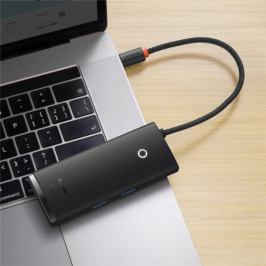 Baseus Hub 6em1 Usb-C para 2x Usb 3.0 + Usb-C PD + Hdmi + SD/TF