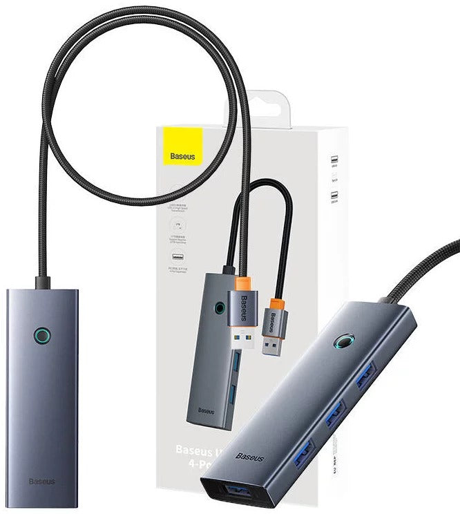 Hub USB Baseus Hub UltraJoy Series Lite 4 portas 50 cm (USB para USB3.0 * 4 + Type-C)
