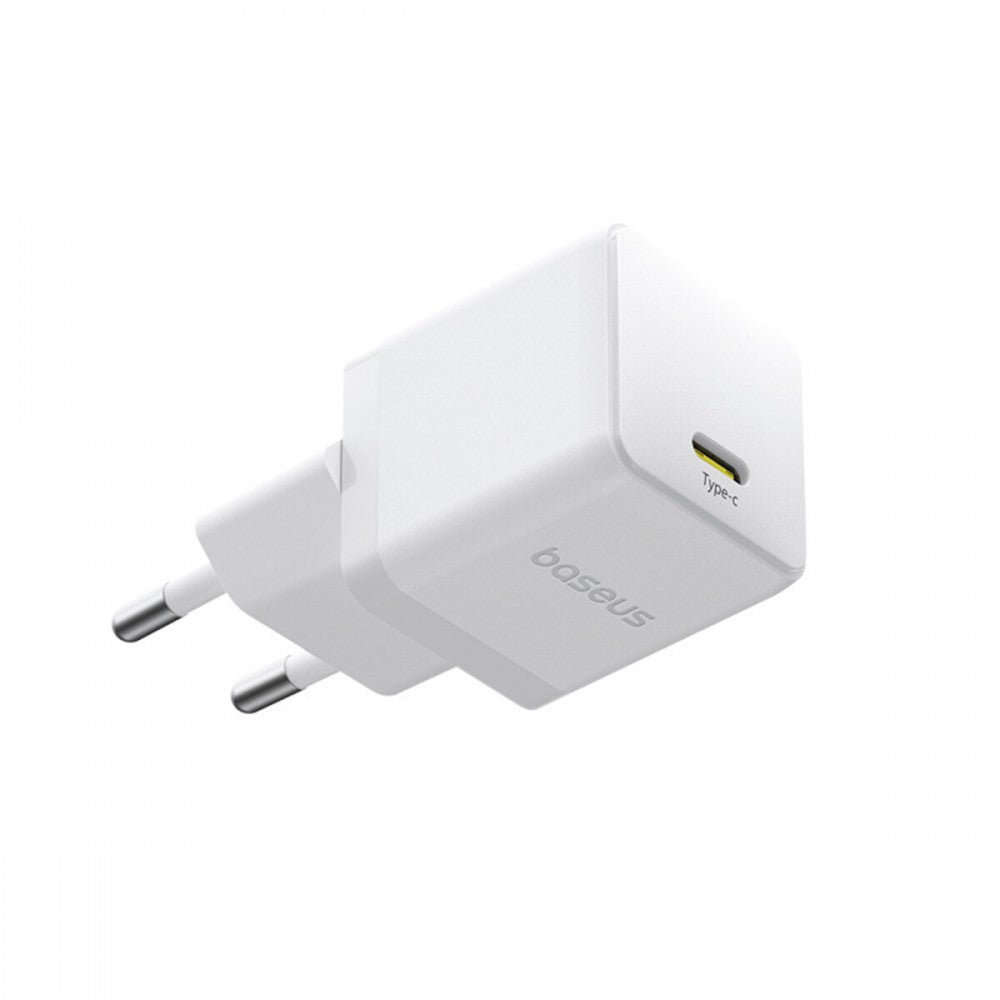 Carregador Palm Fast Charger 1C 20W Eu Moon White (With BASEUS Mini White Cable Usb-C To Usb