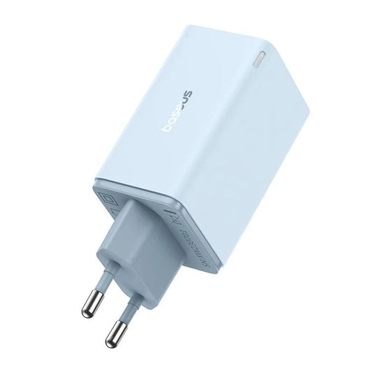 Baseus Carregador Gan6 Pro Fast Charger 2C+2U 65W EU Galaxy Blue