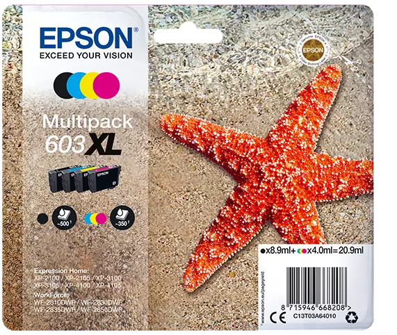 Tinteiros Pack 4 Epson 603XL Original