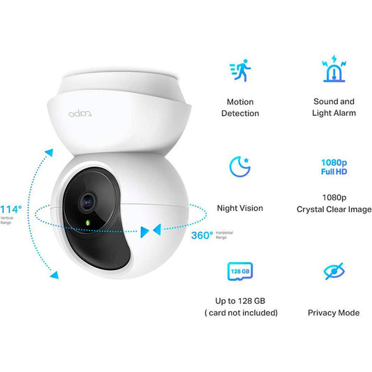 Câmara de Segurança TP-Link Tapo TC70 FHD Pan/Tilt Security Wi-Fi