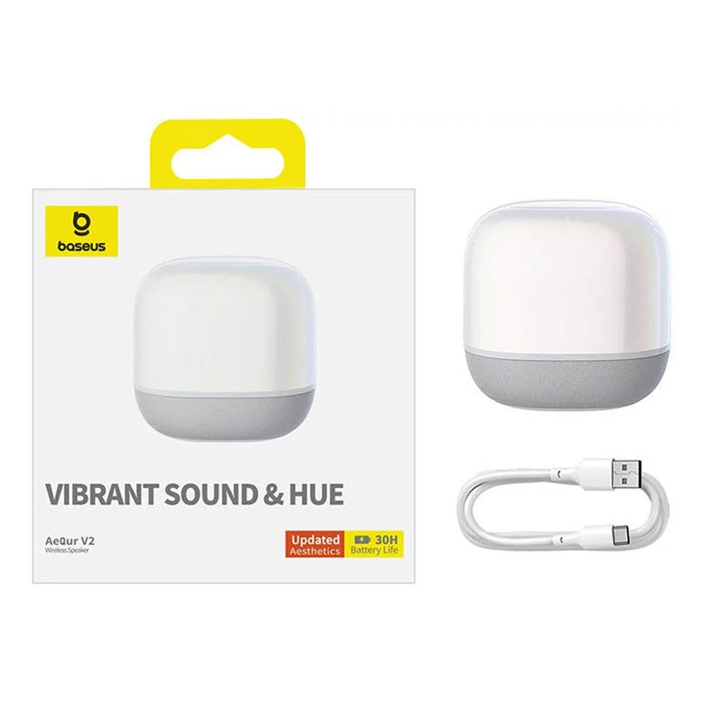 Baseus Coluna Portátil Aequr V2 Wireless Branca
