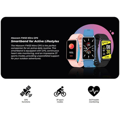 Smartwatch Maxcom Fw53 Nitro GPS Preto