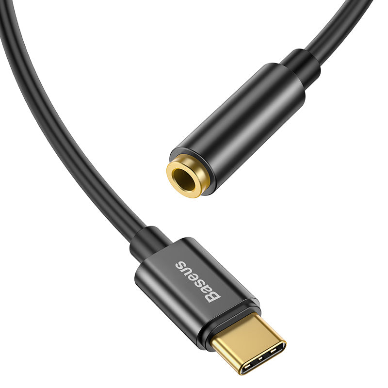 Baseus Adaptador L54 Usb-C Para Jack 3.5Mm Preto