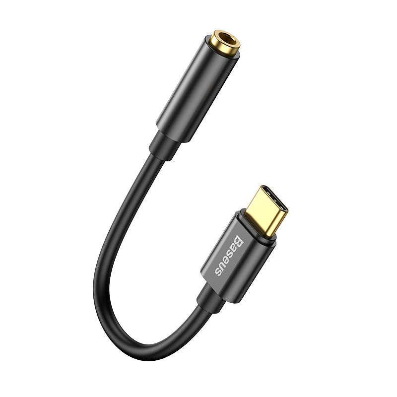 Baseus Adaptador L54 Usb-C Para Jack 3.5Mm Preto