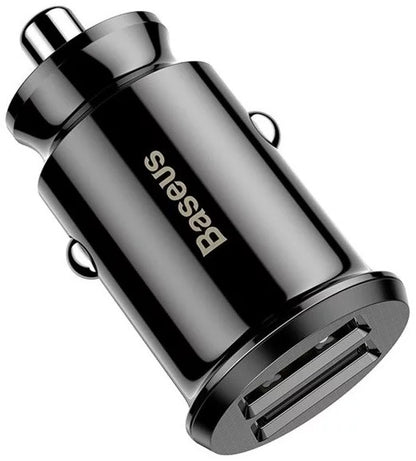 Baseus Carregador Isqueiro 2xUsb Preto