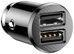 Baseus Carregador Isqueiro 2xUsb Preto