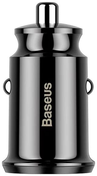 Baseus Carregador Isqueiro 2xUsb Preto