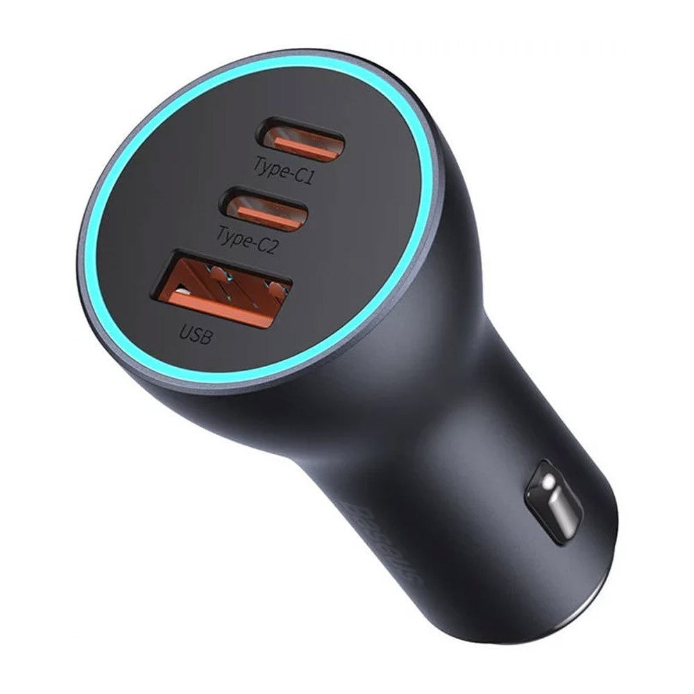 Baseus Carregador Isqueiro Golden Contractor Pro Usb-C/Usb 65W Cinzento