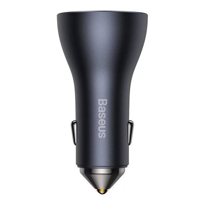 Baseus Carregador Isqueiro Golden Contractor Pro Usb-C/Usb 65W Cinzento