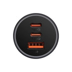Baseus Carregador Isqueiro Golden Contractor Pro Usb-C/Usb 65W Cinzento