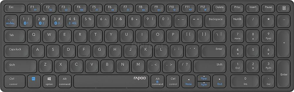 Teclado Rapoo E9700M Multi-Mode Wireless Preto