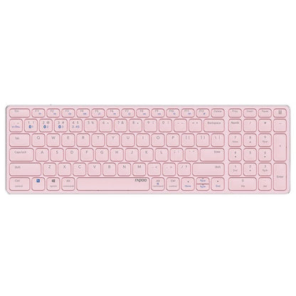 Teclado Rapoo E9700M Multi-mode Wireless Ultra-slim PT Rosa
