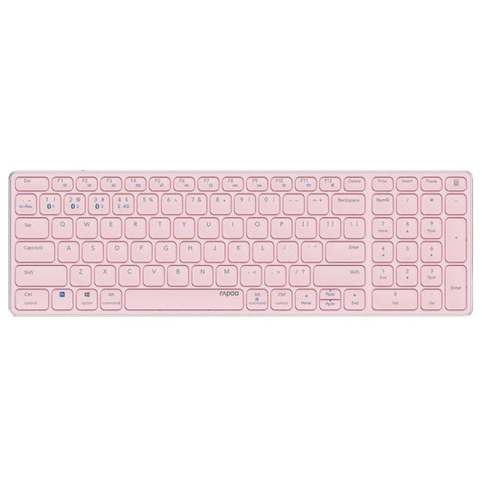 Teclado Rapoo E9700M Multi-mode Wireless Ultra-slim PT Rosa
