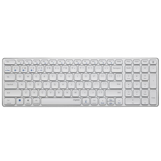 Teclado Rapoo E9700M Multi-mode Wireless Ultra-slim PT Branco
