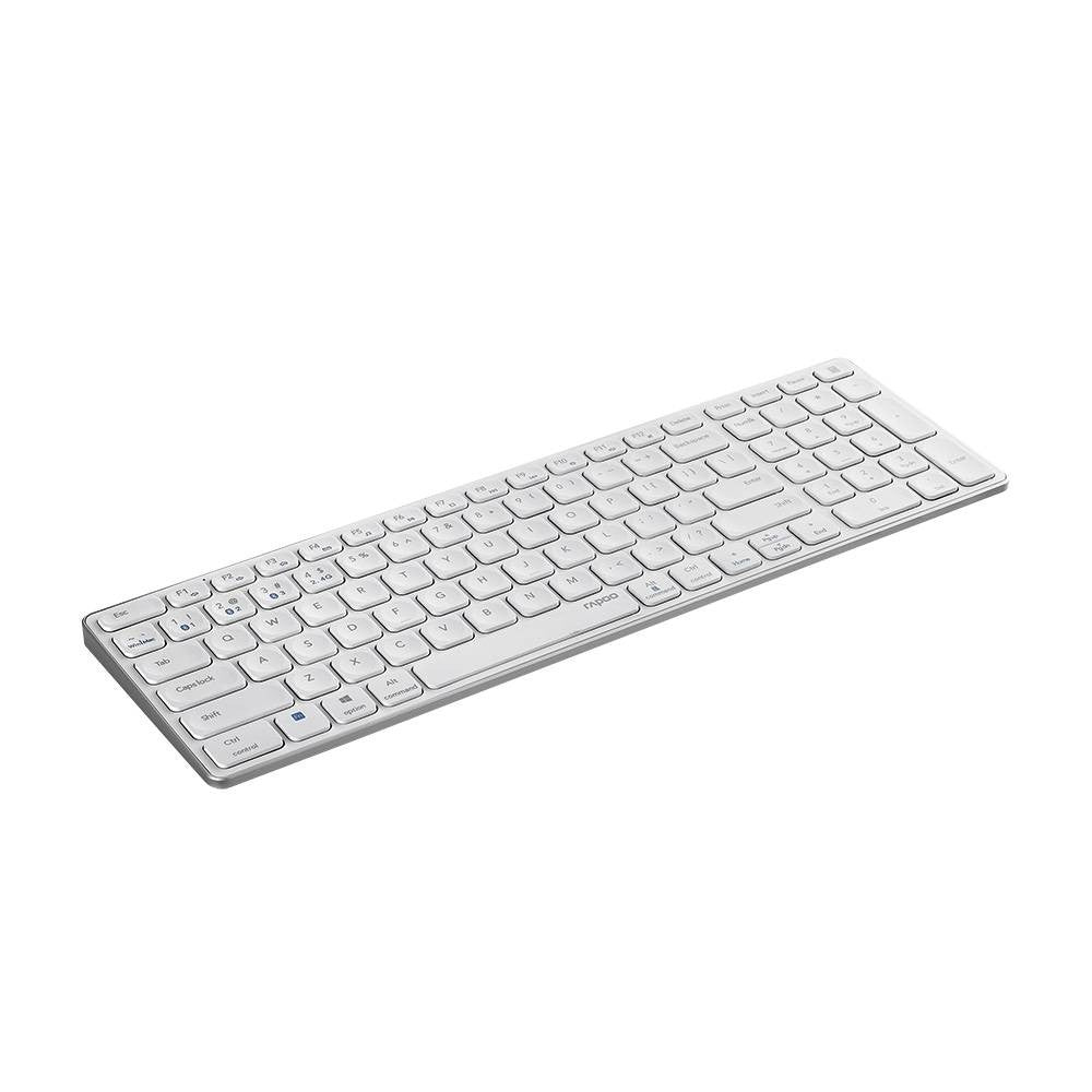 Teclado Rapoo E9700M Multi-mode Wireless Ultra-slim PT Branco