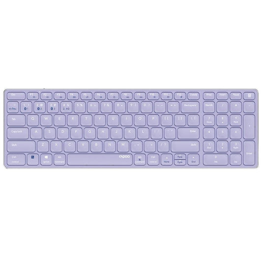 Teclado Rapoo E9700M Multi-mode Wireless Ultra-slim PT Roxo