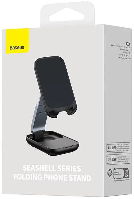 Baseus Suporte Telemóvel Ajustável Seashell Series Cluster Preto