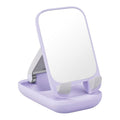 Baseus Suporte Telemóvel Ajustável Seashell Series (c/ Espelho) Nebula Roxo