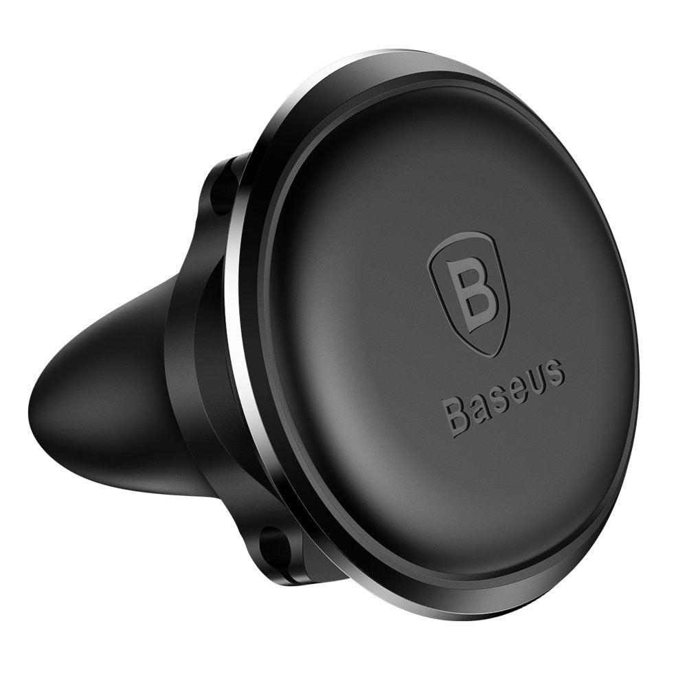 Baseus Suporte Telemóvel Carro grelha ventilação Magnetic c/ Cabo Clip Preto