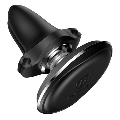Baseus Suporte Telemóvel Carro grelha ventilação Magnetic c/ Cabo Clip Preto