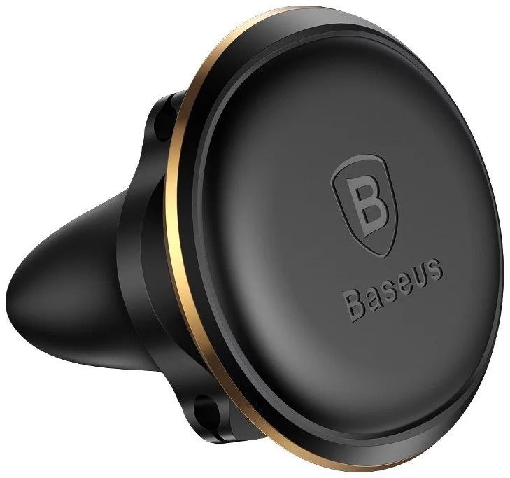 Baseus Suporte Telemóvel Carro grelha ventilação Magnetic c/ Cabo Clip Dourado
