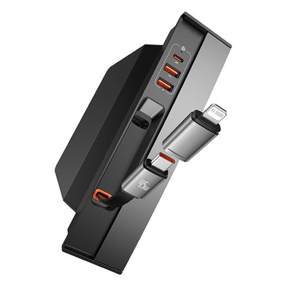 Baseus Hub T-Space p/ Tesla com Cabo USB-C 45W Retrátil