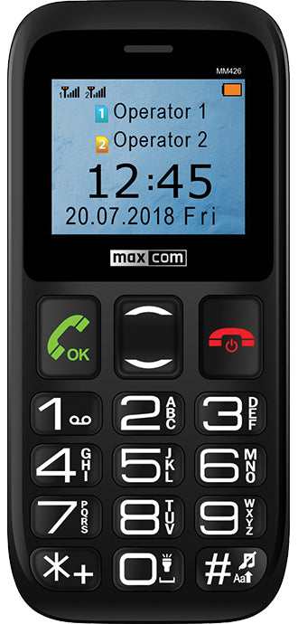Telemóvel Maxcom 1.77P Comfort MM426 Dual SIM 3G Preto
