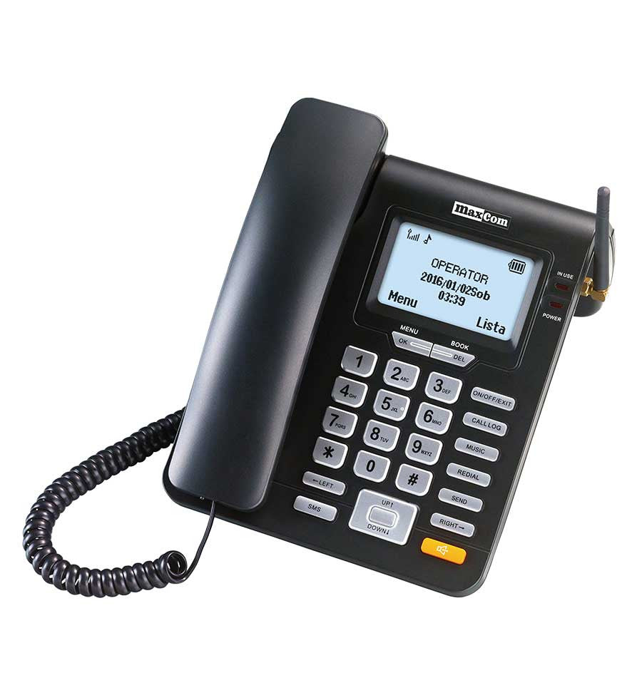 Telefone Fixo Maxcom MM28D Preto