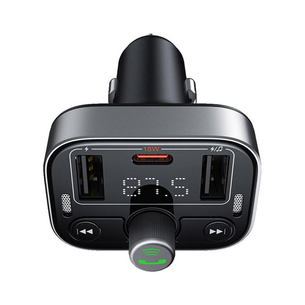Baseus Carregador de Isqueiro S-09 Pro Series Car + Transmissor FM/Bluetooth Preto