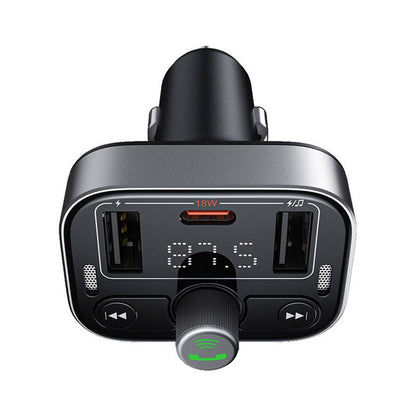 Baseus Carregador de Isqueiro S-09 Pro Series Car + Transmissor FM/Bluetooth Preto