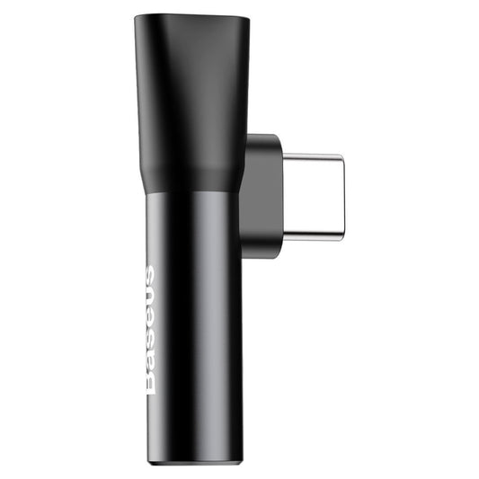 Adaptador Baseus Reduction Series USB-C para Jack 3.5mm + USB-C (Macho) Preto