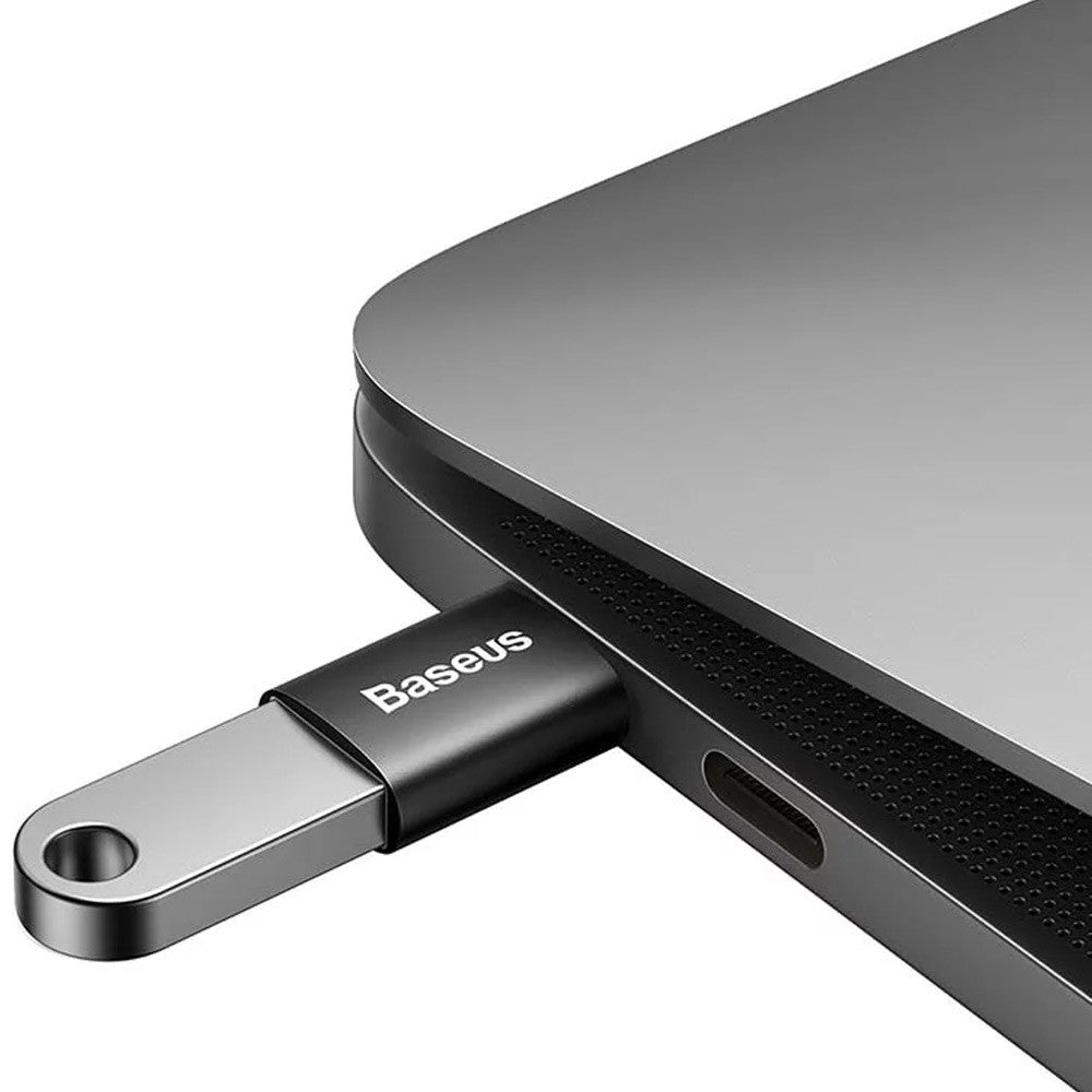 Adaptador Baseus Ingenuity Series Mini USB-C 3.1 para USB-A Preto
