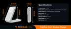 Carregador Torras Polypow 3-in-1 Wireless Charging Pad