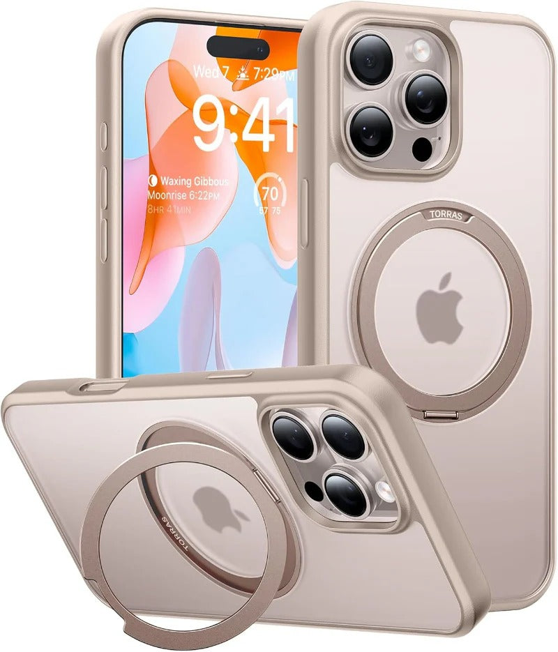 Torras Capa Ostand Pro Series p/ iPhone 16 Pro - Desert Gold