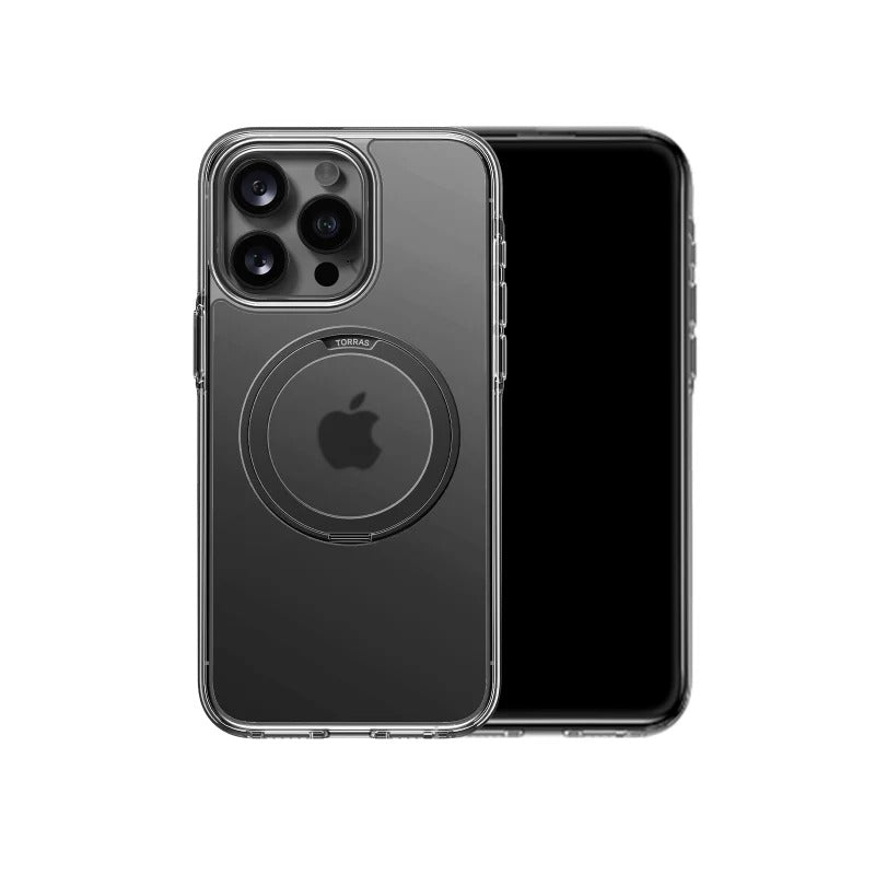 Torras Capa Ostand Pro Series p/ iPhone 16 Pro - Clear-Grey