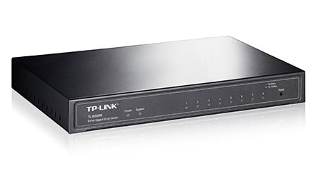 Switch TP-Link SG2008 JetStream 8 Portas Gigabit Smart Switch