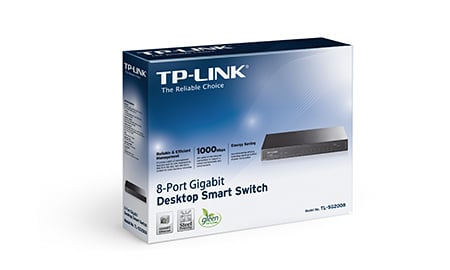 Switch TP-Link SG2008 JetStream 8 Portas Gigabit Smart Switch